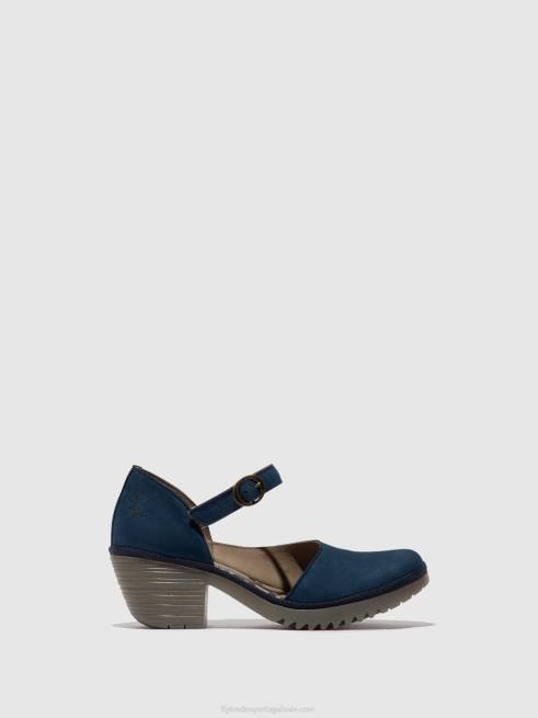 azul L02L492 sandália fivela wifo440 Fly London mulheres