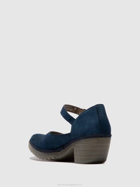 azul L02L492 sandália fivela wifo440 Fly London mulheres