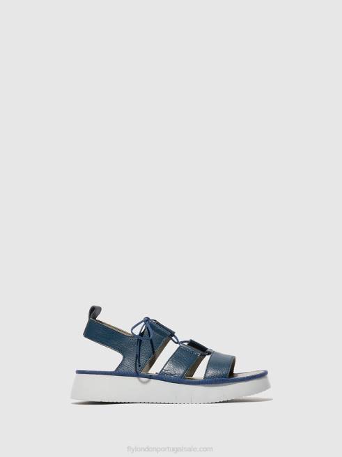 azul L02L571 sandália de tiras caio363 Fly London mulheres