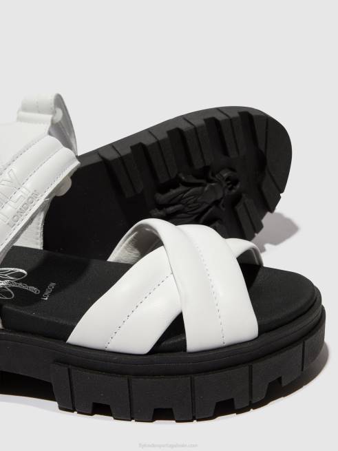 branco L02L547 sandálias sling back jada854 Fly London mulheres