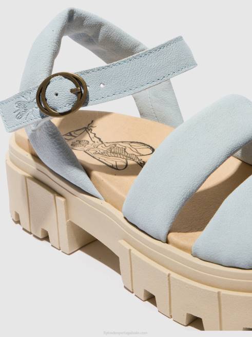 céu azul L02L544 sandália rasteira jela864 Fly London mulheres