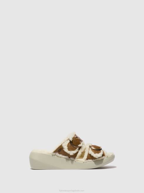 camelo L02L514 sandálias buga902 Fly London mulheres