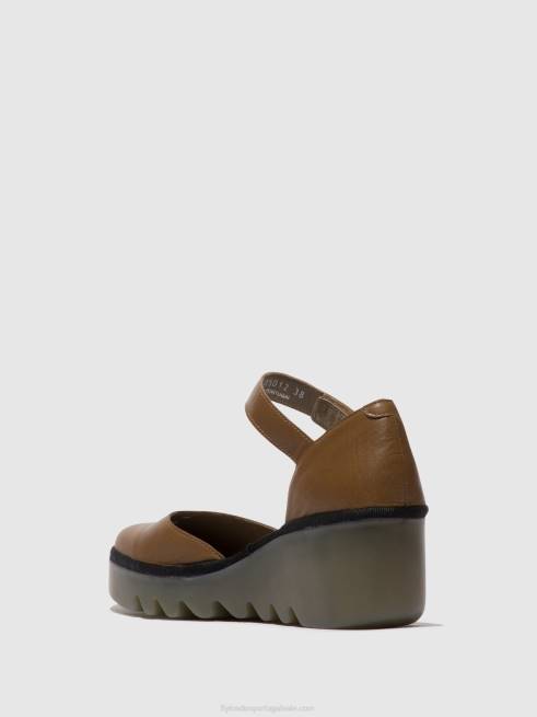 chão L02L511 sandália tira no tornozelo biso305 Fly London mulheres