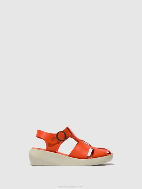 coral L02L428 sandálias de tiras bawe842 Fly London mulheres