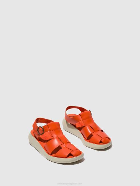 coral L02L428 sandálias de tiras bawe842 Fly London mulheres