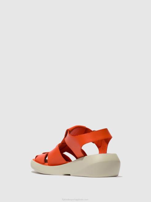 coral L02L428 sandálias de tiras bawe842 Fly London mulheres