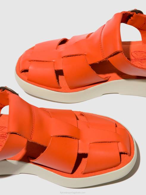 coral L02L428 sandálias de tiras bawe842 Fly London mulheres