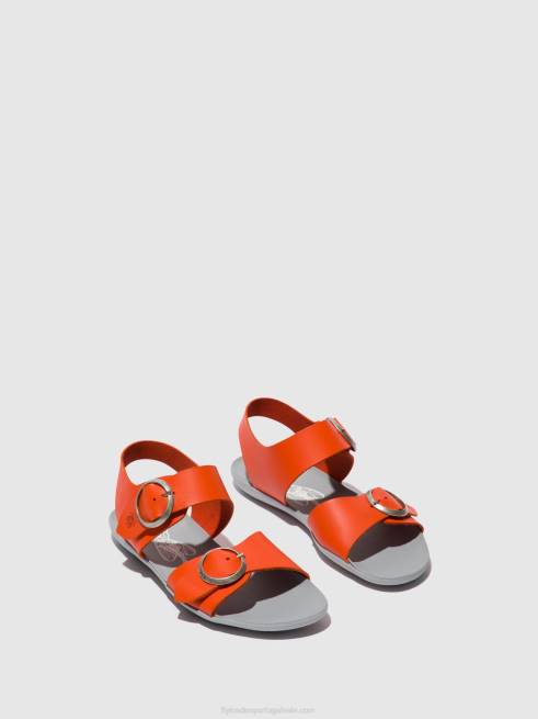 coral L02L563 sandália fivela masa757 Fly London mulheres