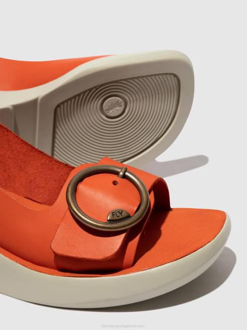 coral L02L585 sandálias sling back berk754 Fly London mulheres