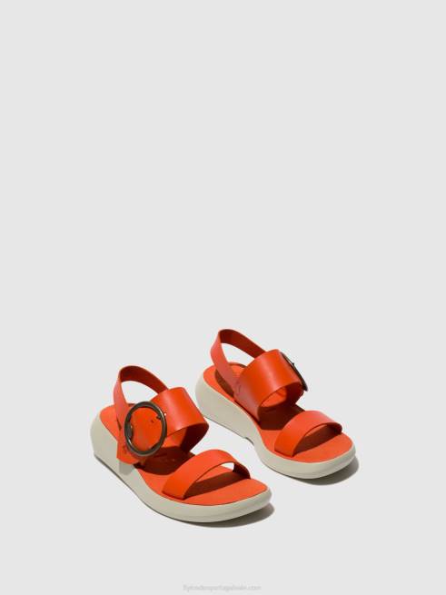 coral L02L587 sandálias sling back bani739 Fly London mulheres
