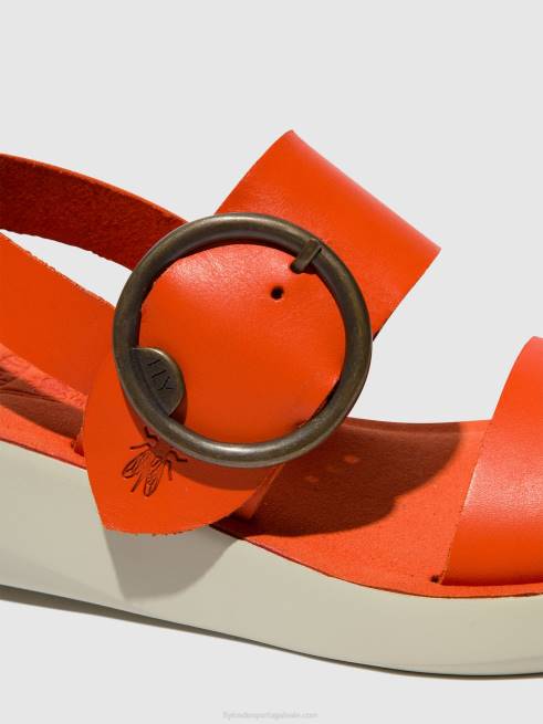 coral L02L587 sandálias sling back bani739 Fly London mulheres