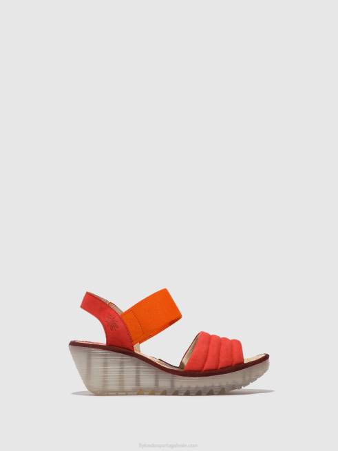 diabo vermelho L02L434 sandálias sling back yiko414 Fly London mulheres