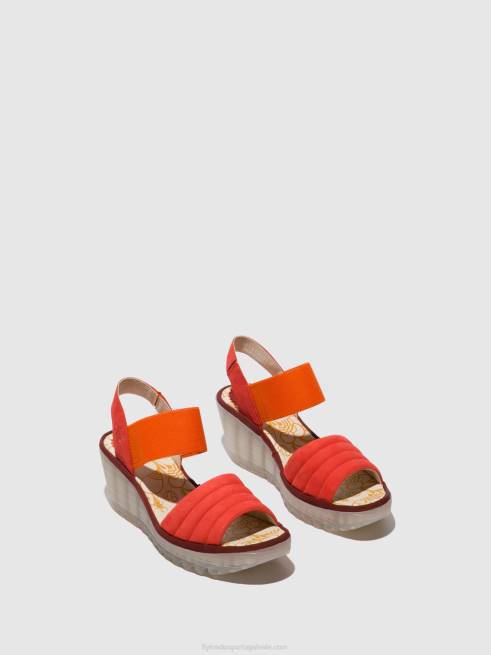 diabo vermelho L02L434 sandálias sling back yiko414 Fly London mulheres