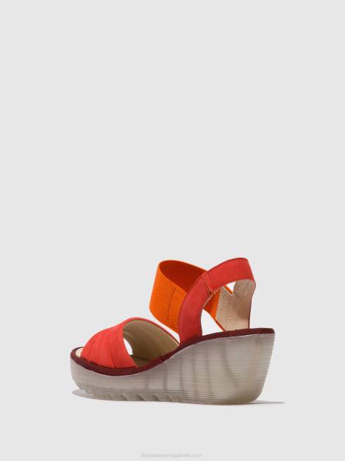 diabo vermelho L02L434 sandálias sling back yiko414 Fly London mulheres