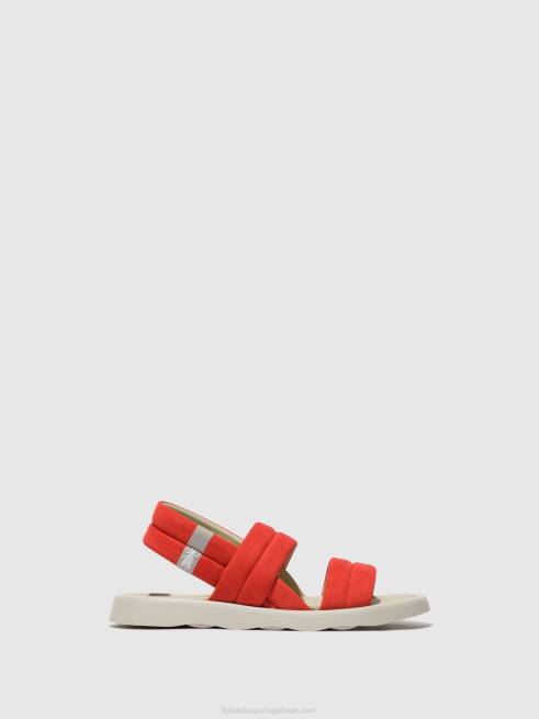 diabo vermelho L02L459 sandália rasteira tofy941 Fly London mulheres