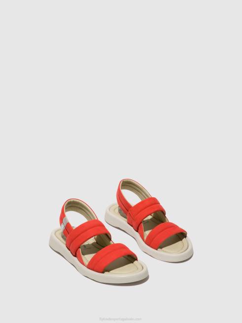 diabo vermelho L02L459 sandália rasteira tofy941 Fly London mulheres