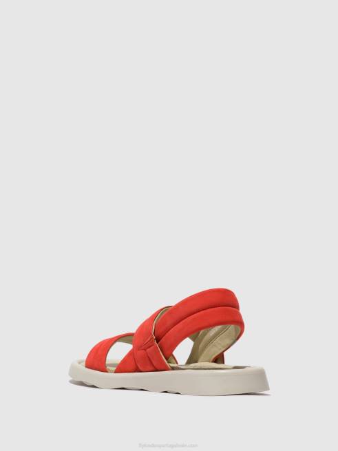 diabo vermelho L02L459 sandália rasteira tofy941 Fly London mulheres