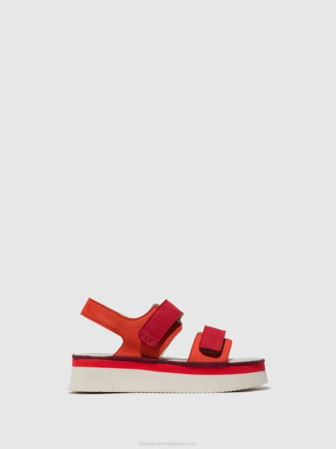 diabo vermelho/batom vermelho L02L577 sandália rasteira cori377 Fly London mulheres