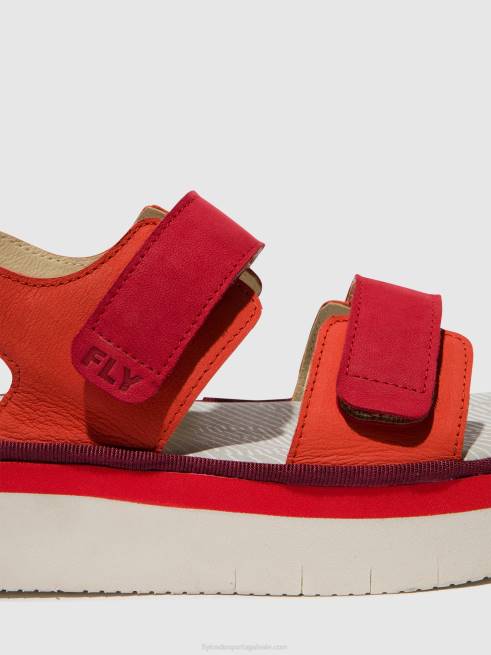diabo vermelho/batom vermelho L02L577 sandália rasteira cori377 Fly London mulheres