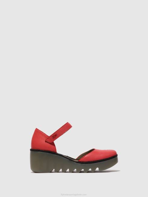 framboesa L02L513 sandália tira no tornozelo biso305 Fly London mulheres