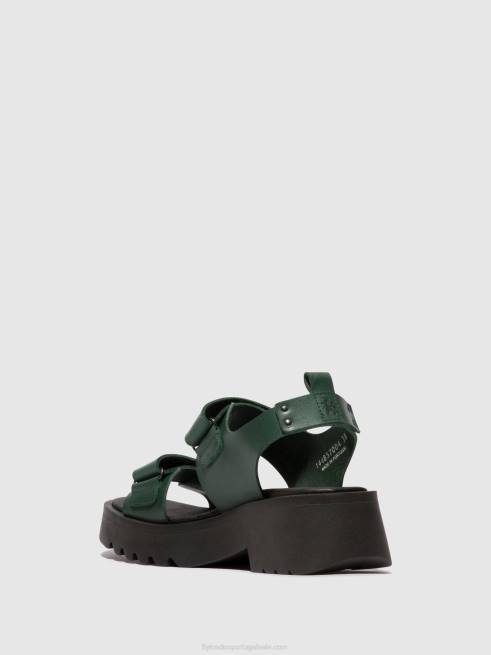 gasolina L02L392 sandálias de velcro meka857 Fly London mulheres