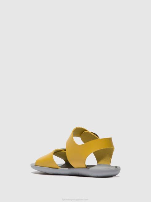 mostarda L02L498 sandália fivela masa757 Fly London mulheres
