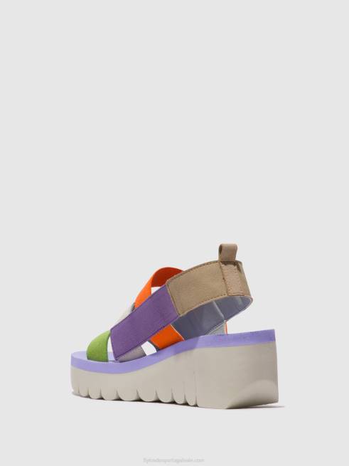 multi (viola) L02L425 sandálias de tiras yere847 Fly London mulheres