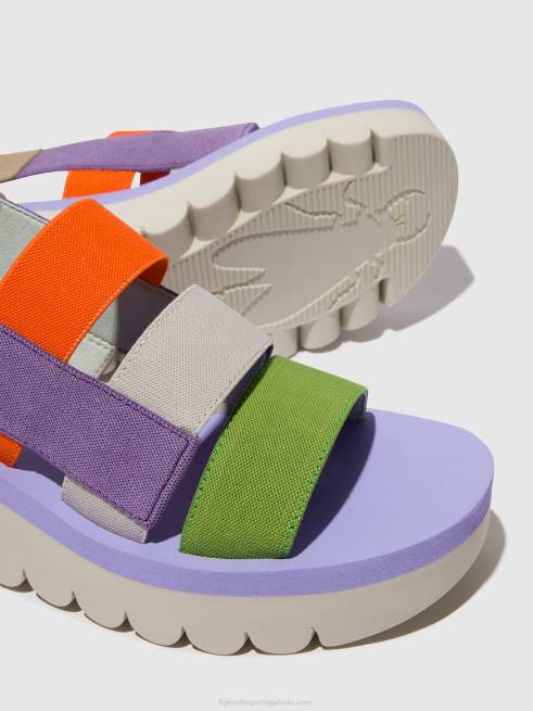 multi (viola) L02L425 sandálias de tiras yere847 Fly London mulheres