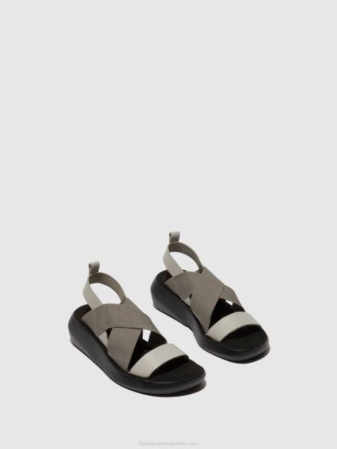 nuvem L02L491 sandálias cruzadas baji848 Fly London mulheres