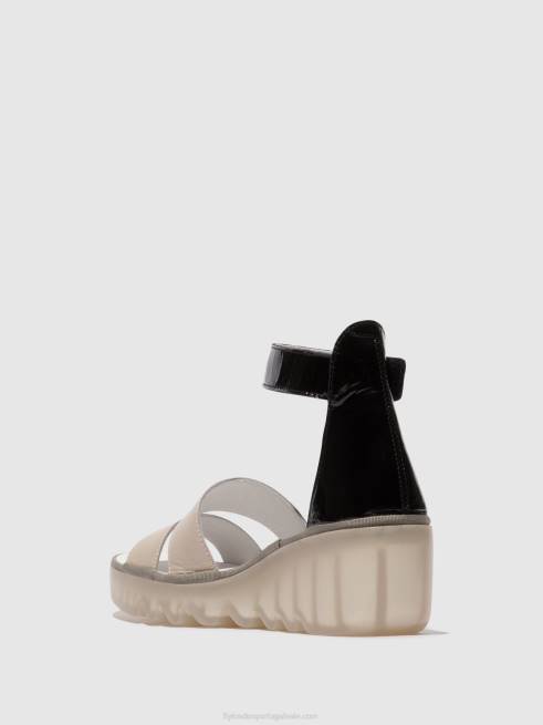 nuvem/preto L02L427 sandálias de tiras bono290 Fly London mulheres