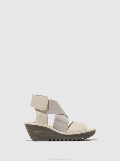 off white L02L558 sandálias cruzadas yuba385 Fly London mulheres