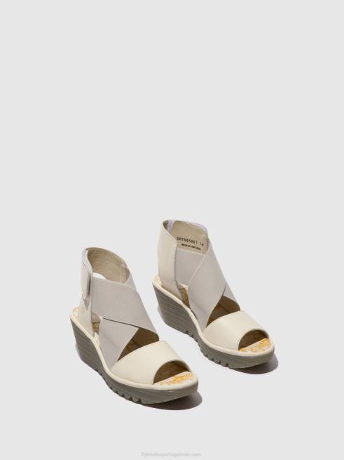 off white L02L558 sandálias cruzadas yuba385 Fly London mulheres