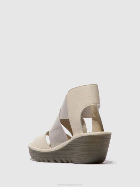 off white L02L558 sandálias cruzadas yuba385 Fly London mulheres