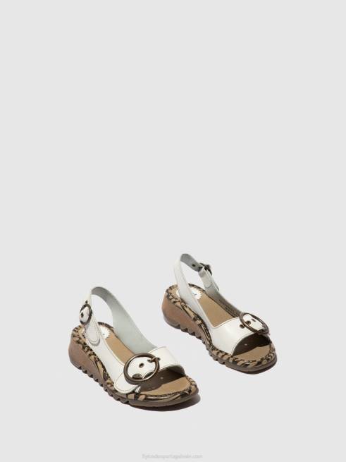 off white L02L614 sandália fivela tram723 Fly London mulheres