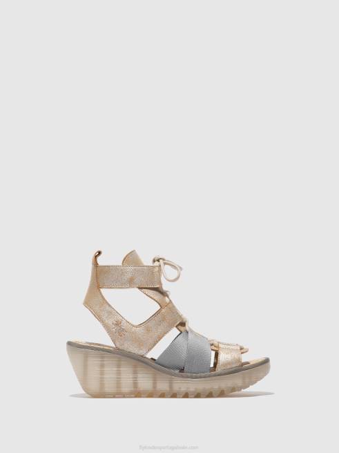 pérola L02L471 sandália com cadarço yaca413 Fly London mulheres