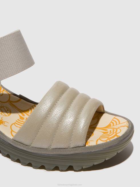 prata/esbranquiçado L02L435 sandálias sling back yiko414 Fly London mulheres