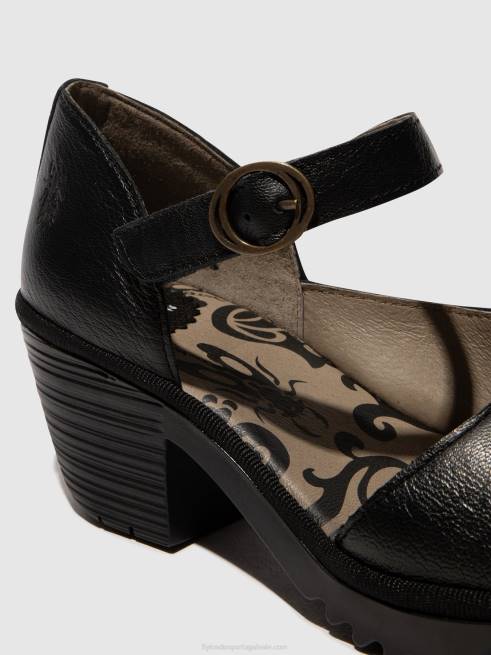 preto L02L493 sandália fivela wifo440 Fly London mulheres