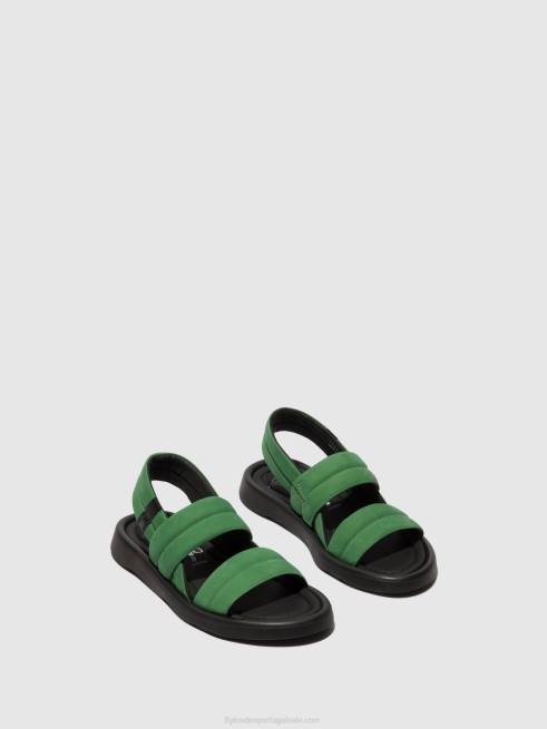 verde limão L02L449 sandália rasteira tofy941 Fly London mulheres