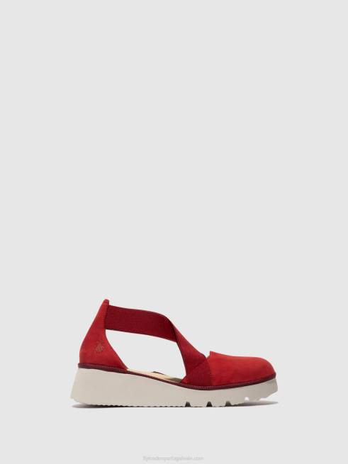 batom vermelho L02L660 sapatos elásticos pacy415 Fly London mulheres