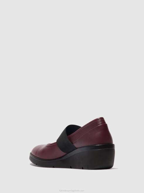 bordeaux L02L686 sapatos elásticos nara547 Fly London mulheres