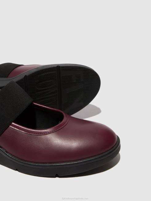 bordeaux L02L686 sapatos elásticos nara547 Fly London mulheres