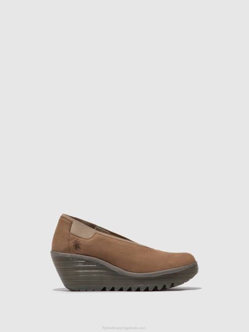 areia L02L627 sapato sem cadarço yoza438 Fly London mulheres