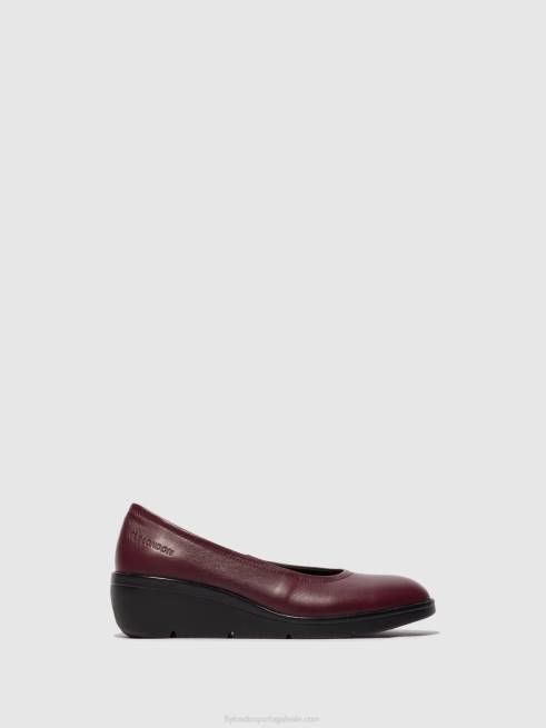 bordeaux L02L670 sapato sem cadarço numa570 Fly London mulheres