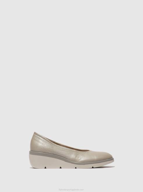 prata L02L633 sapato sem cadarço numa570 Fly London mulheres