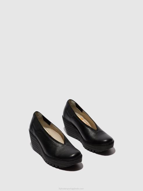 preto L02L630 sapato sem cadarço yoza438 Fly London mulheres