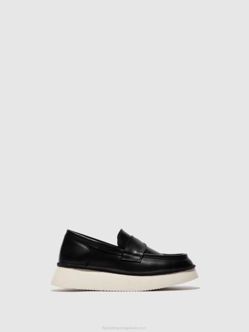 preto L02L637 sapato sem cadarço coaf418 Fly London mulheres