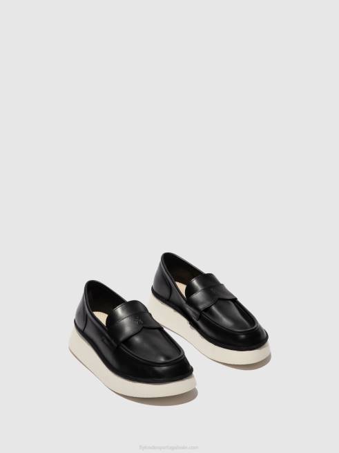 preto L02L637 sapato sem cadarço coaf418 Fly London mulheres