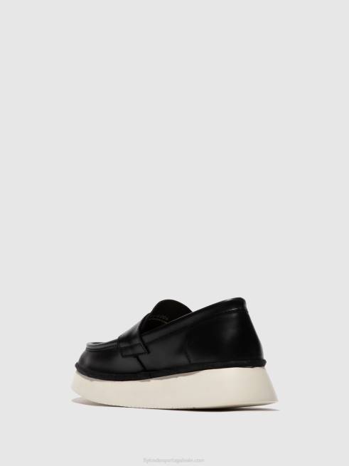 preto L02L637 sapato sem cadarço coaf418 Fly London mulheres