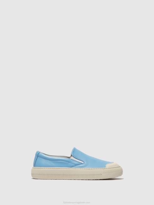 azul L02L707 tênis sem cadarço toaf584 Fly London mulheres