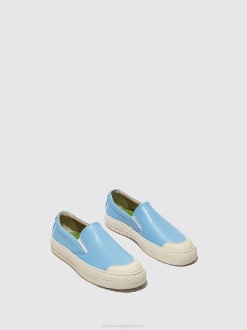 azul L02L707 tênis sem cadarço toaf584 Fly London mulheres